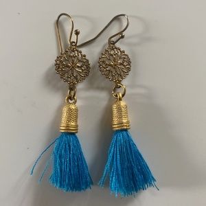Fringe colored earrings